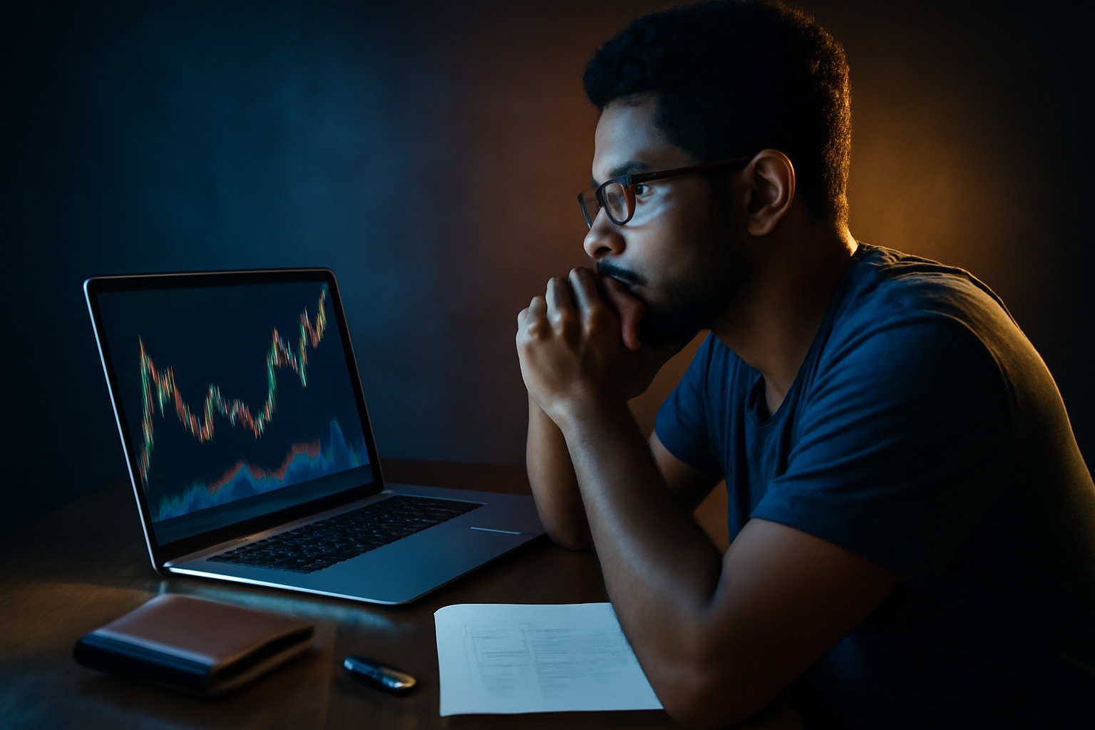 Mestres bitcoin curso revela investidor brasileiro analisando gráficos e custódia cripto